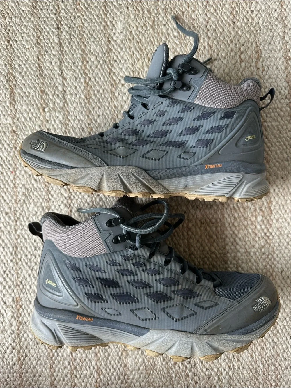 The North Face Men’s Gray Hiking Boots